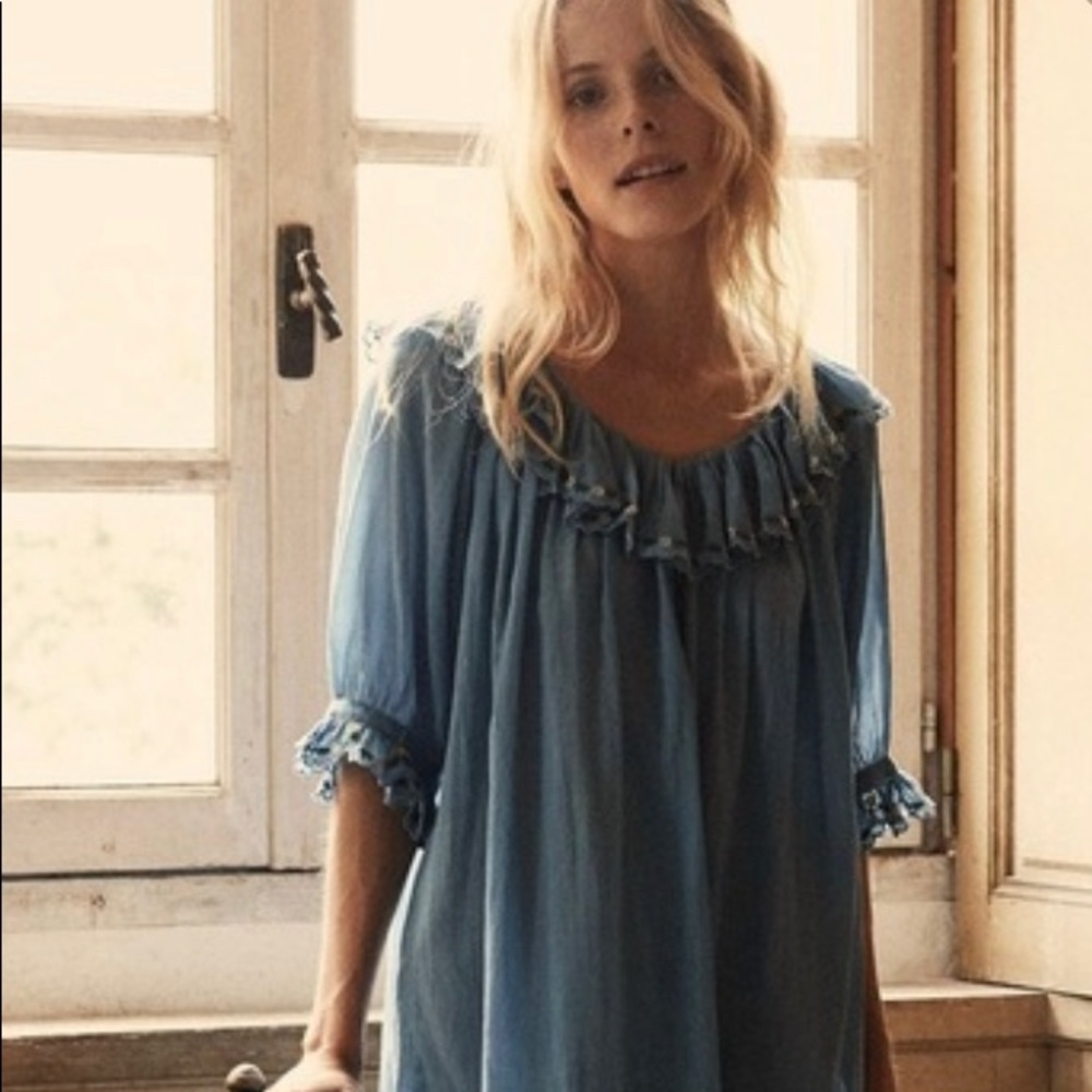doen chateau in blue, size XS